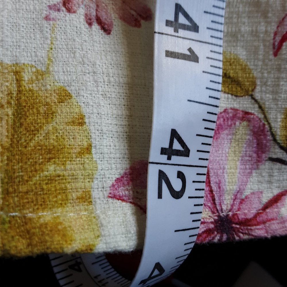 Lands' End Summer Floral Botanical Plus Size Lined Pockets Midi Dress - Picture 15 of 16